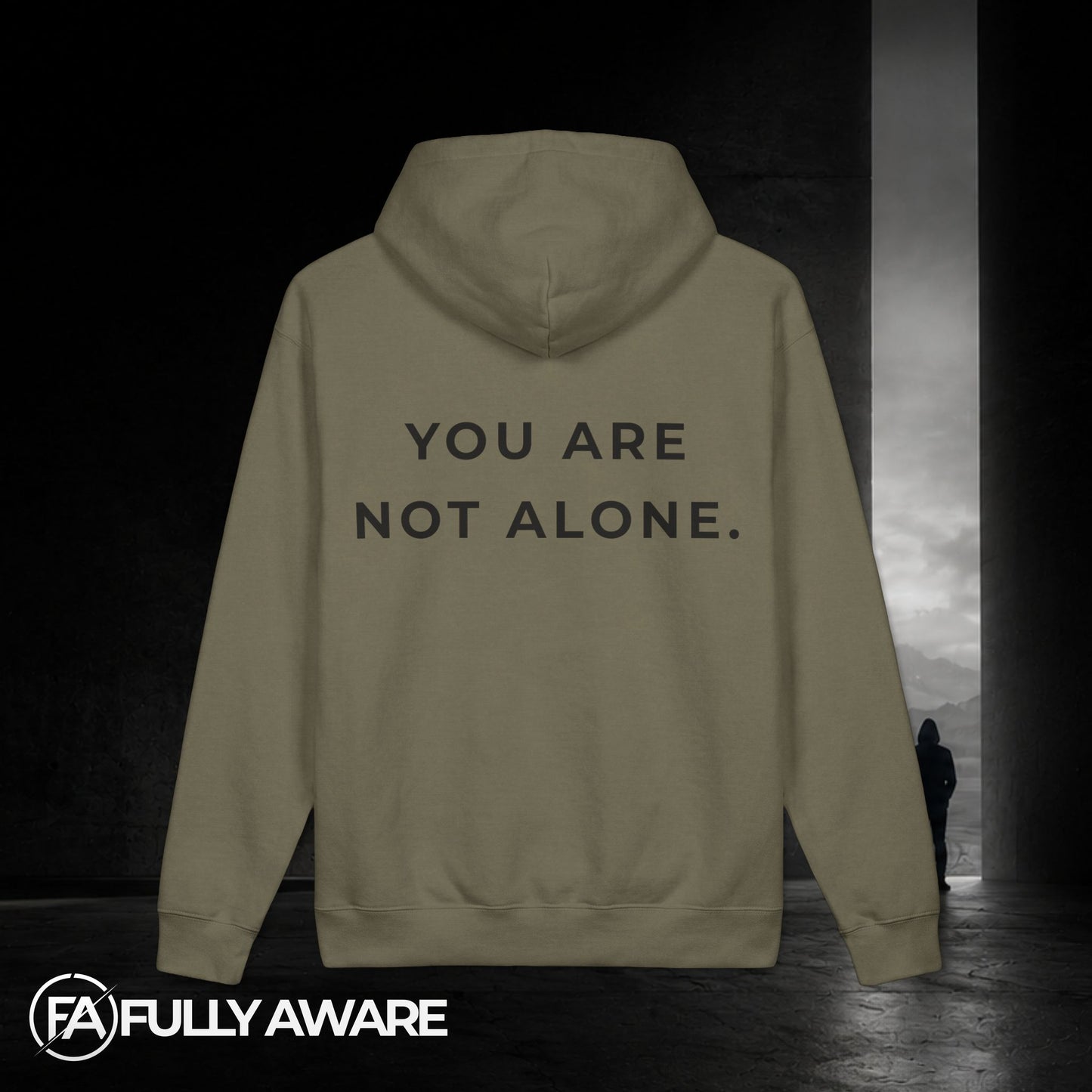 FULLY AWARE. You Are Not Alone. | Premium Heavyweight Oversized Hoodie