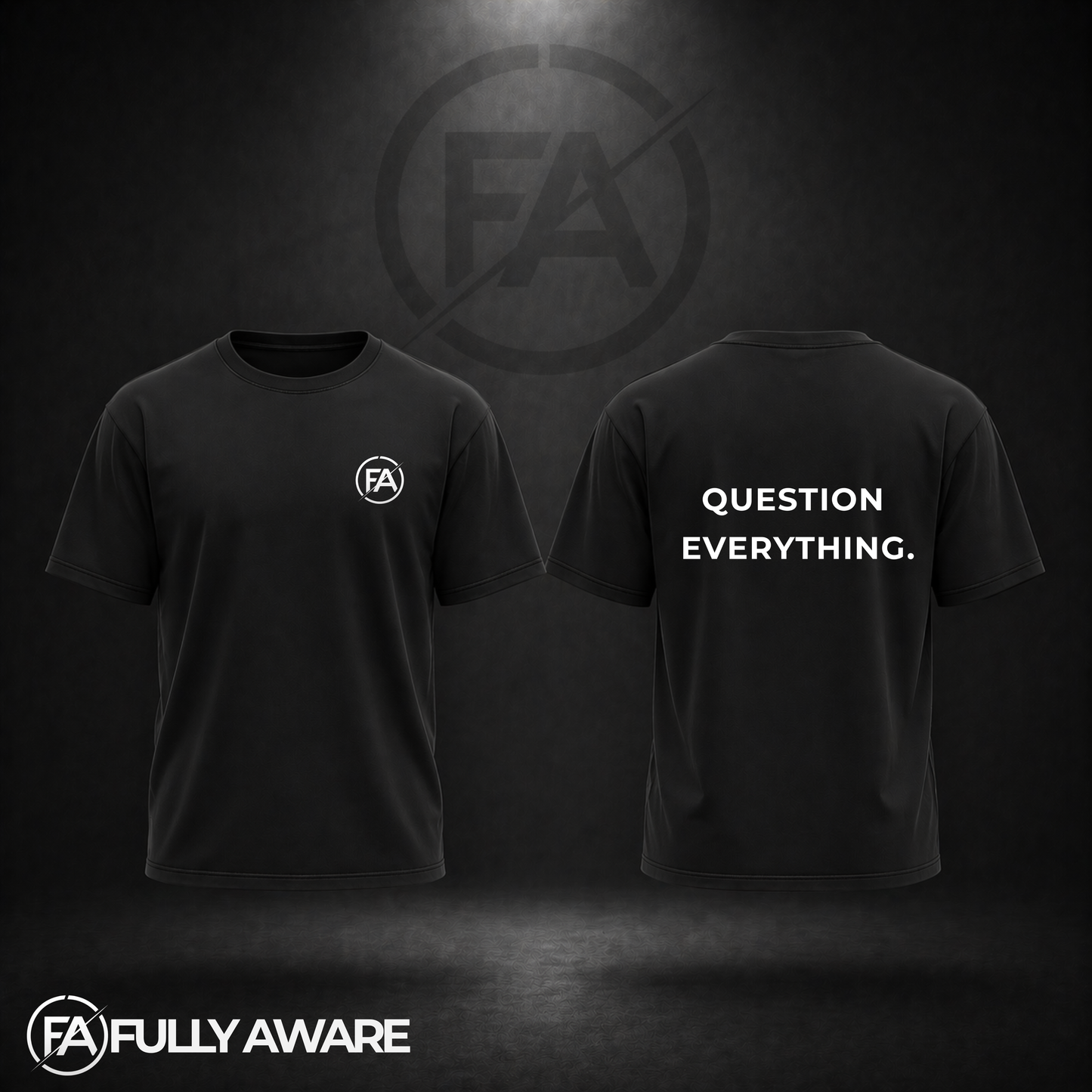 FULLY AWARE. QUESTION EVERYTHING. | Oversized Heavyweight T-Shirt.