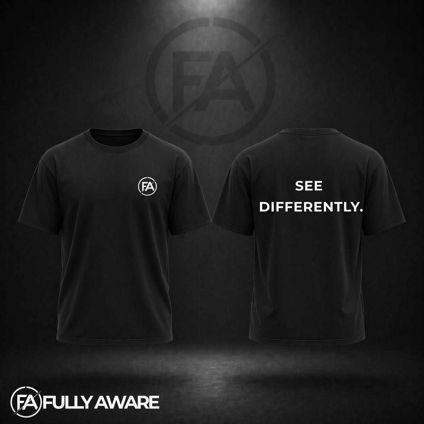 FULLY AWARE. See Differently. | Oversized Heavyweight T-Shirt.
